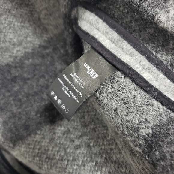 ARITZIA WILFRED FREE Grey Plaid Wool Neelam Jacket Coat - Picture 9 of 12